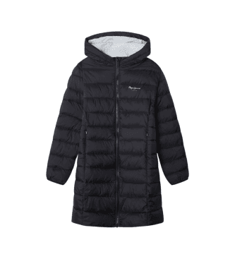Pepe Jeans para menina. PG4000007 Casaco comprido Dahlia azul-marinho (10años= 140cm), Preto, Casual, Poliamida, moda infantil