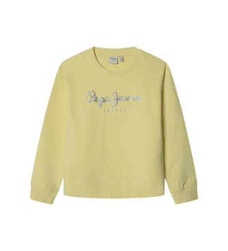 Pepe Jeans para menina. PG581338 Camisola Hana amarela (8Años= 128cm), Casual, Amarelo, Algodão, moda infantil
