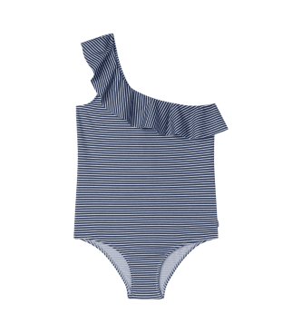 Pepe Jeans para menina. PGB10412 Fato de banho em tecido elástico leve Riscas azuis (16años= 176cm), Azul, Beachwear, Poliéster, moda infant