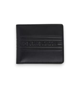 Pepe Jeans para homem. PM070386 Carteira Wolf preta (OSFA), Preto, Casual, Pele