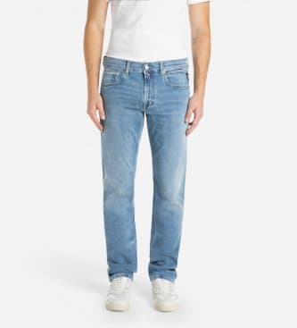 Replay para homem. MA972Z.000.661996 Calças de ganga casuais azuis (31/32), Azul, Algodão, Denim