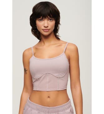 Superdry para mulher. W6011833A Corpete Sport Tech cor-de-rosa (M), Homewear, Esportivo, Algodão, Multisport