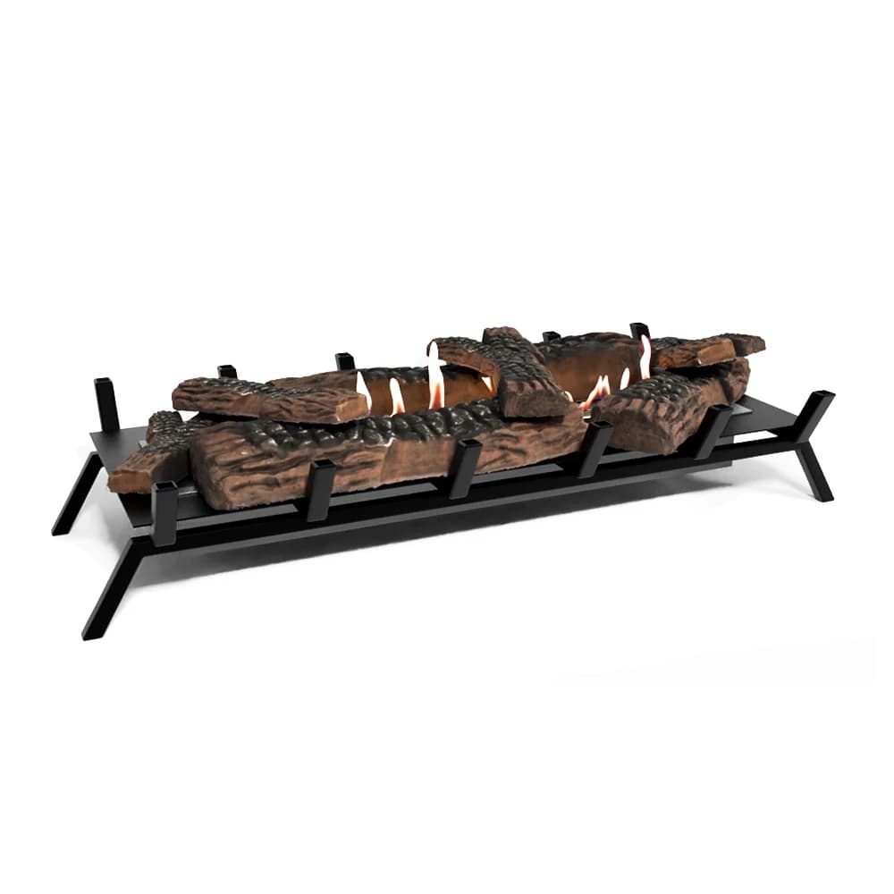 Queimador de Bioetanol com Troncos Decorativos - 80 cm ScandiFlames | Lareira-bioetanol.pt | Inserto para lareira existente