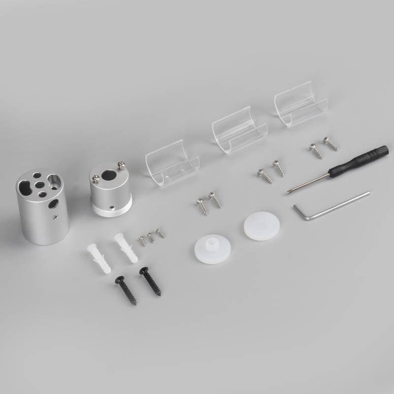 Kit acessórios neon ⦰24mm instalação na parede. Loja Online LEDBOX. Fitas Led e Neon > Led Neon Flex