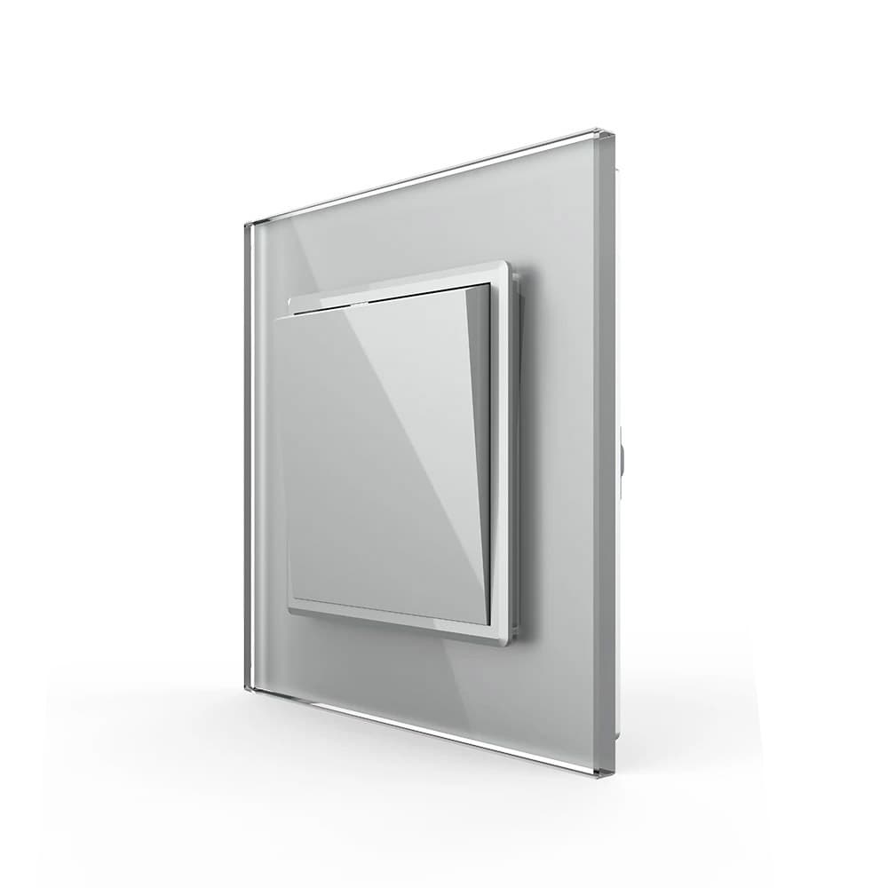 Pulsador moldura cinzenta livolo. Loja Online LEDBOX. Sistemas de controle > Mecanismos LIVOLO