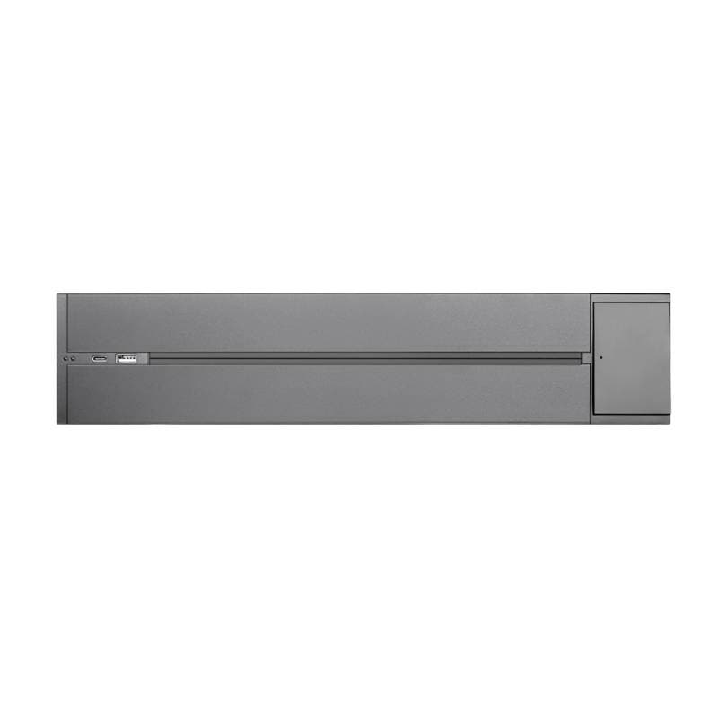 Carril base com interruptor 32a carregador usb a+c led 40 cm koob cinza. Loja Online LEDBOX. Sistemas de controle > Mecanismos KOOB