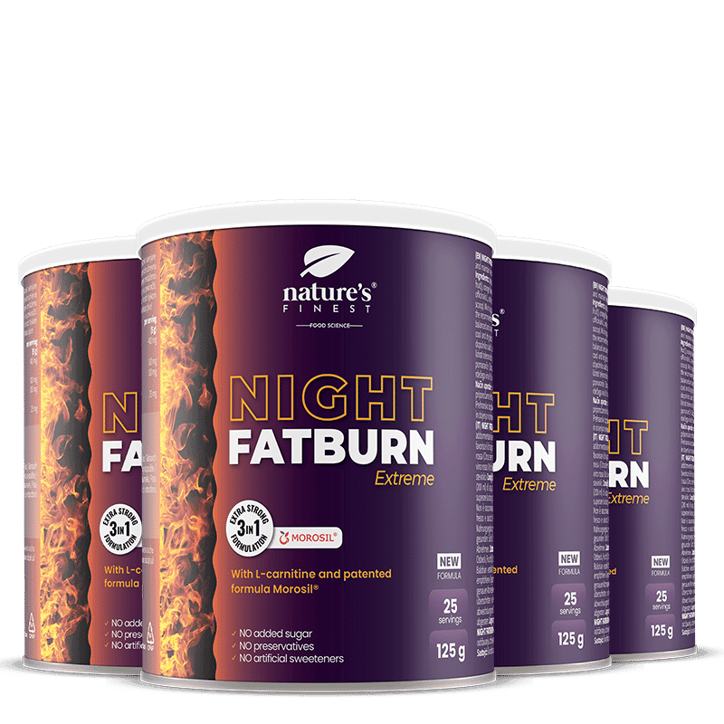 100% Morosil | 4x Night FatBurn Extreme da Nature's Finest | Melhores Produtos de Emagrecimento Noturno no Reino Unido | Orgânico