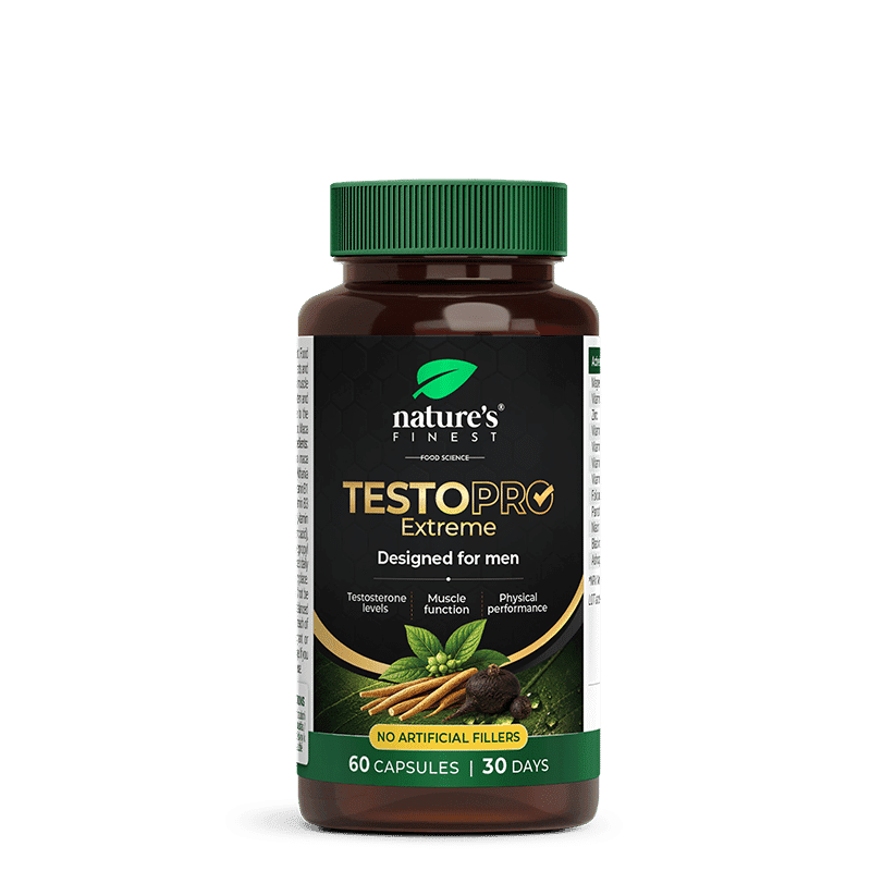 Nature's Finest TestoPRO Extreme | apoio ao testo e ao desempenho muscular | vitamina B6, ácido pantotênico