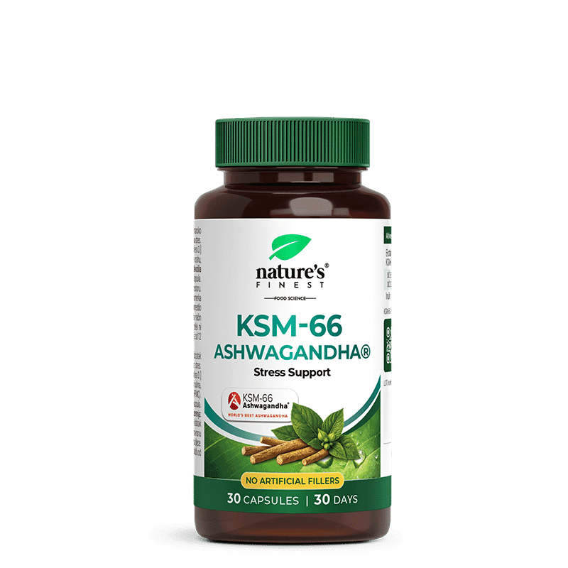 Nature's Finest KSM-66 Ashwagandha | apoio ao stress, sono e funções cognitivas | extrato de raiz de espetro completo