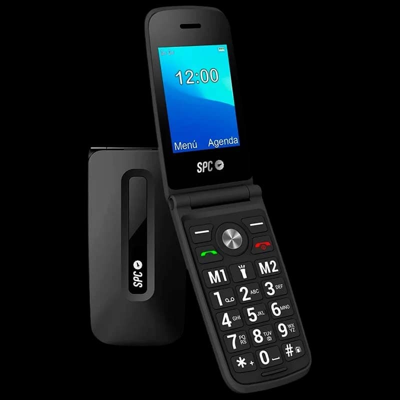 SPC Titan 2,4", 2G, 800 mAh, Teclas Grandes, Tampa, Preto