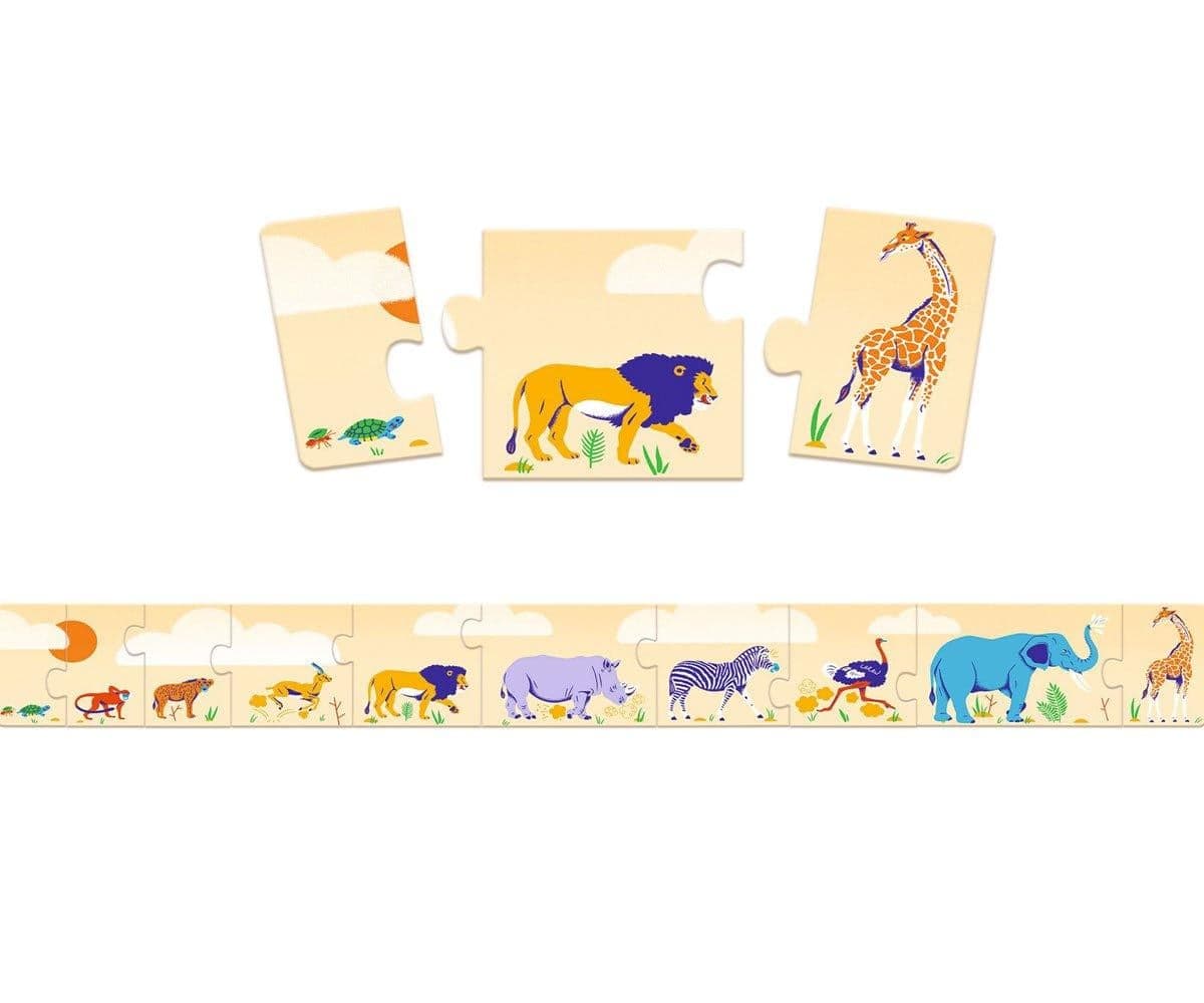 Quebra-cabeça Educativo Animais Pequenos e Grandes