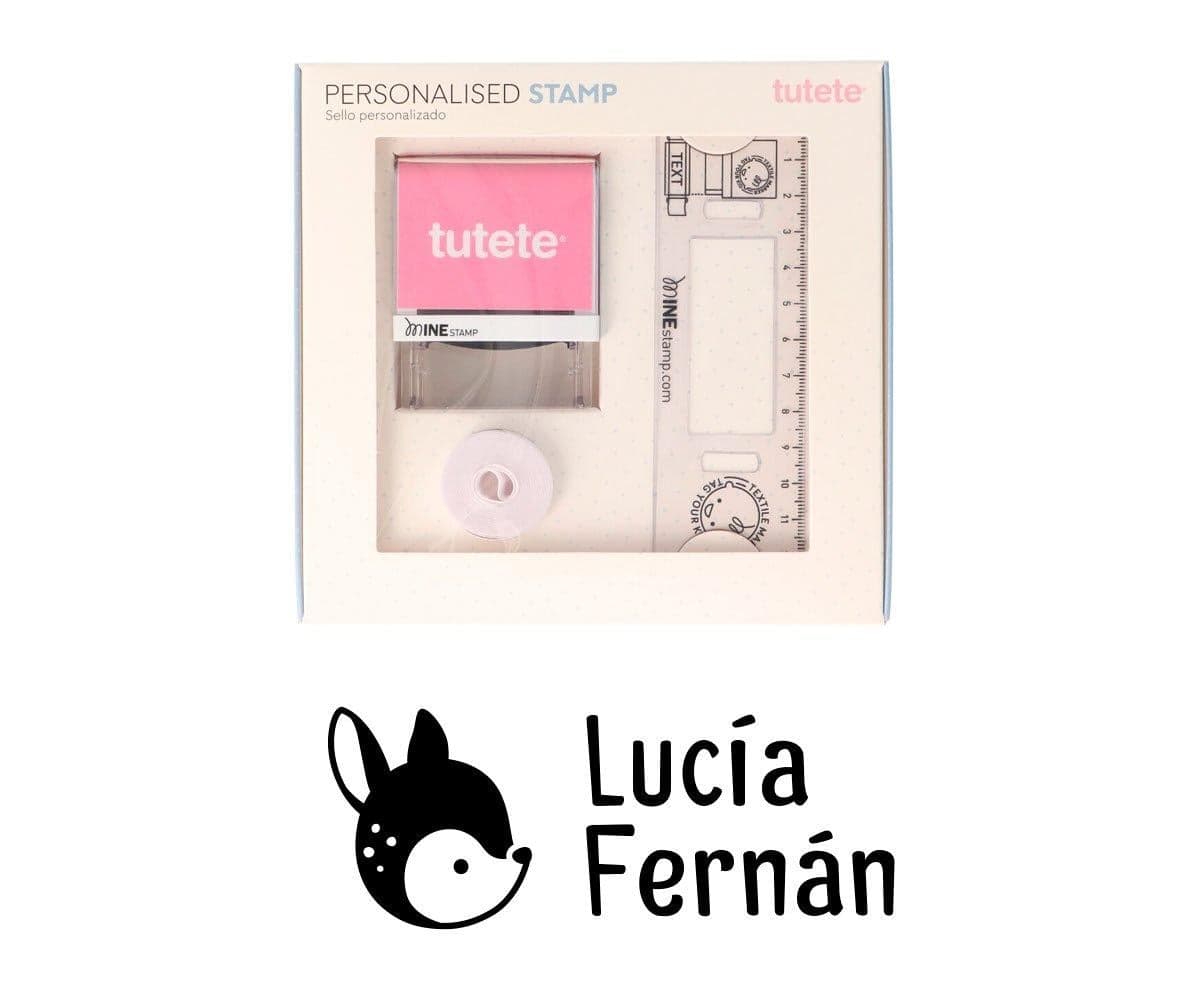 Selo Personalizado Ciervo + Fita branca para roupa escura