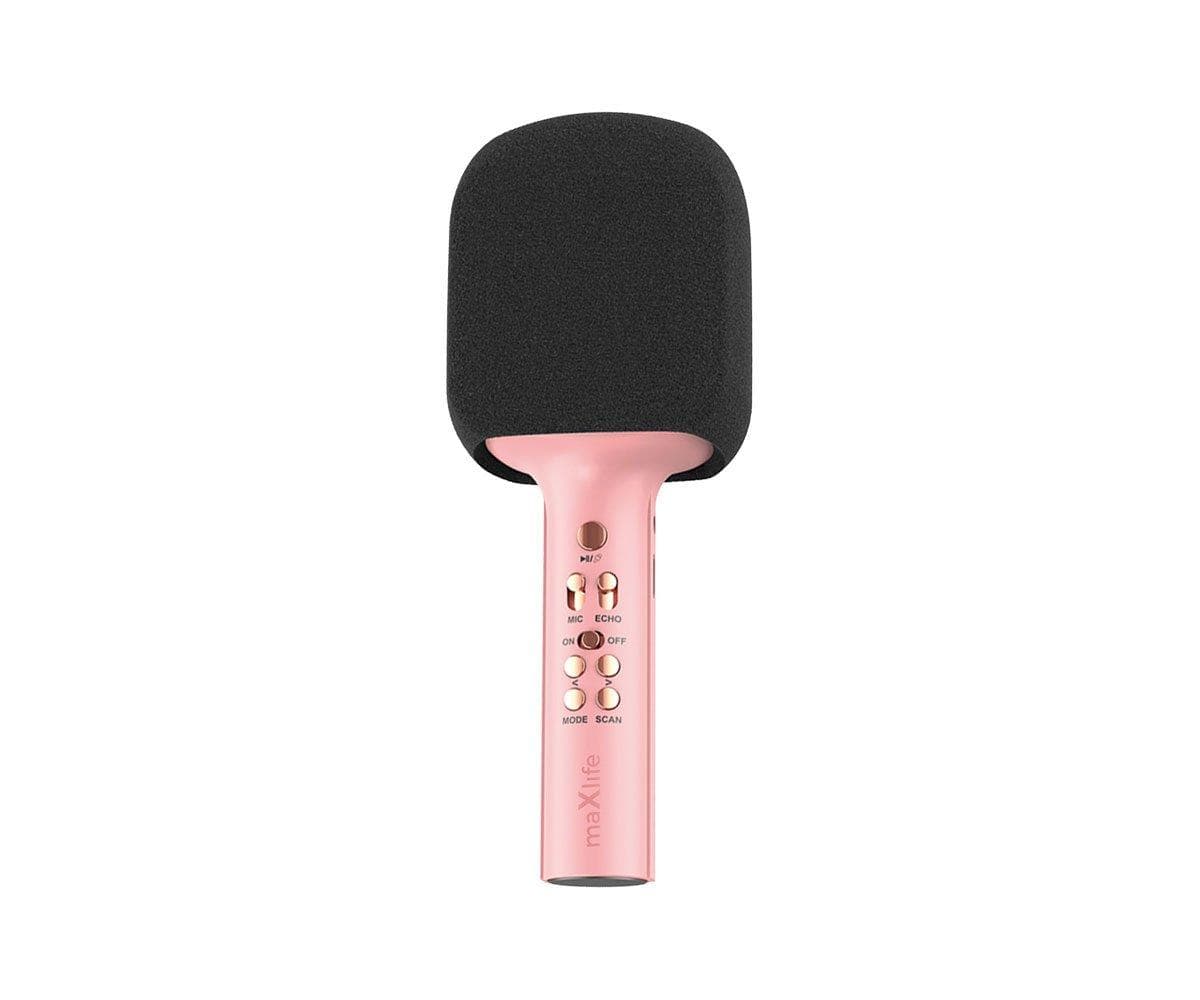 Microfone sem fio e karaokê Maxlife Pink