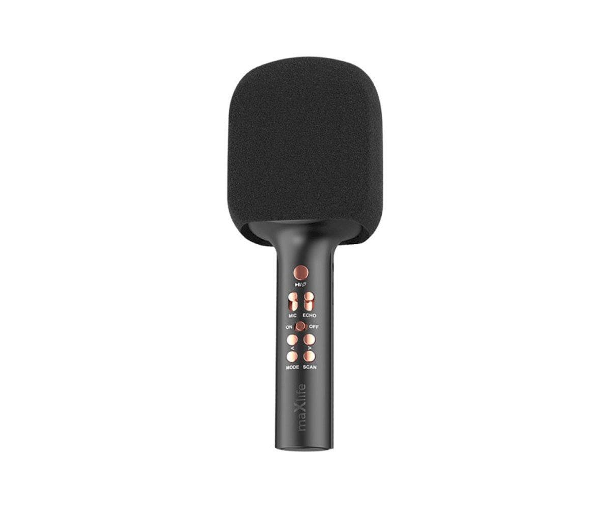 Microfone sem fio e karaokê Maxlife preto