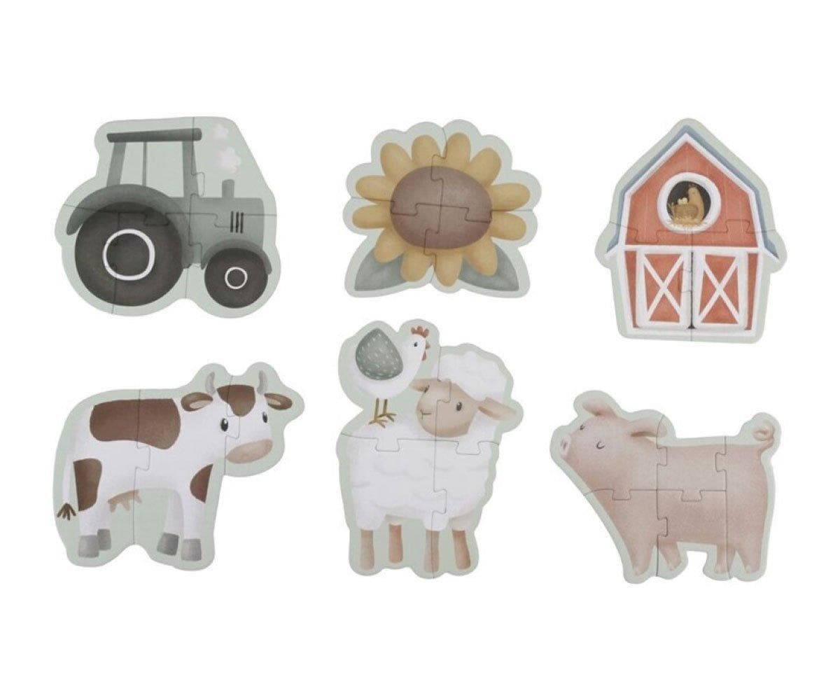Quebra-cabeça 6 em 1 Little Farm