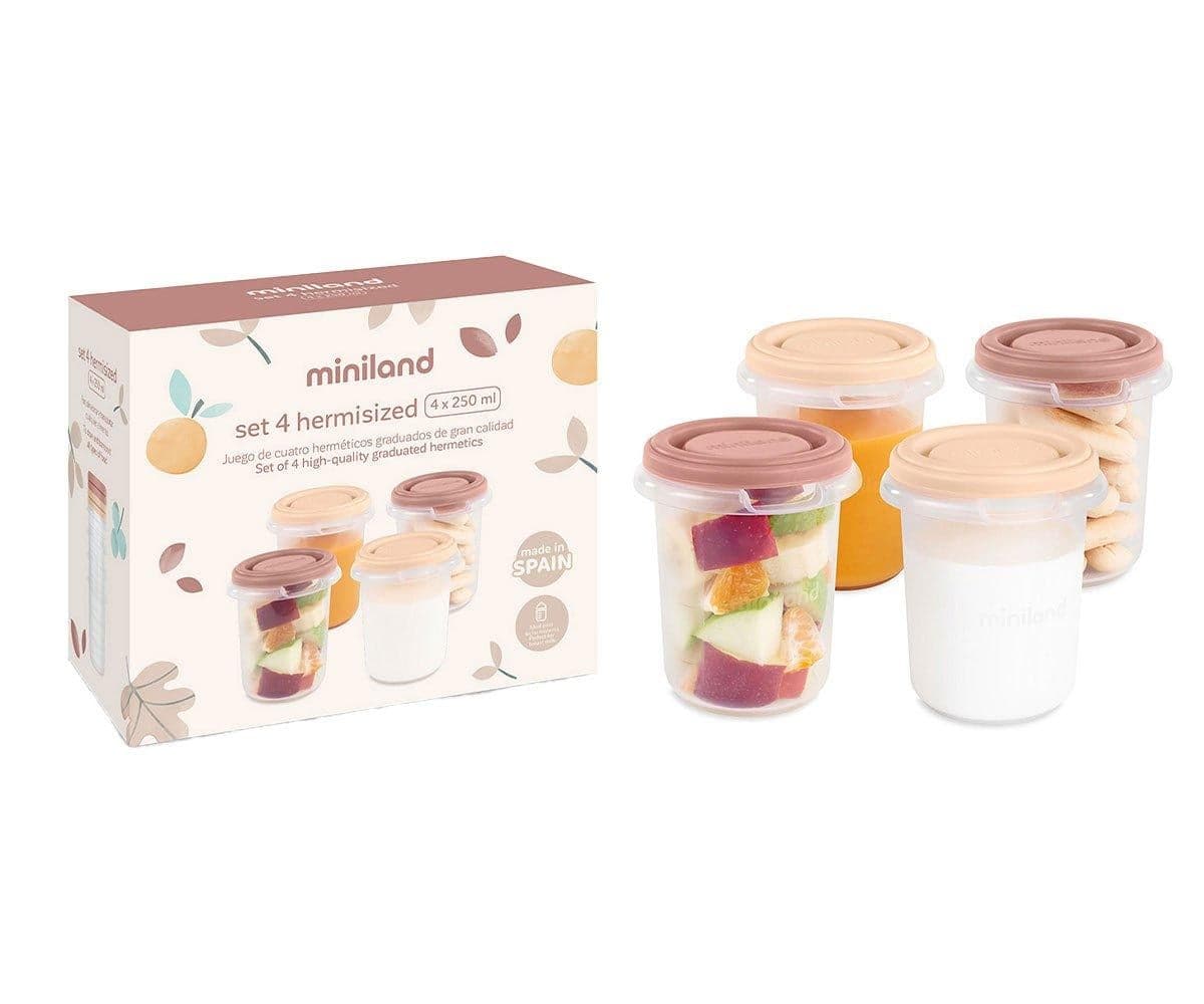 Conjunto de 4 recipientes herméticos Hermisized Valencia 250 ml