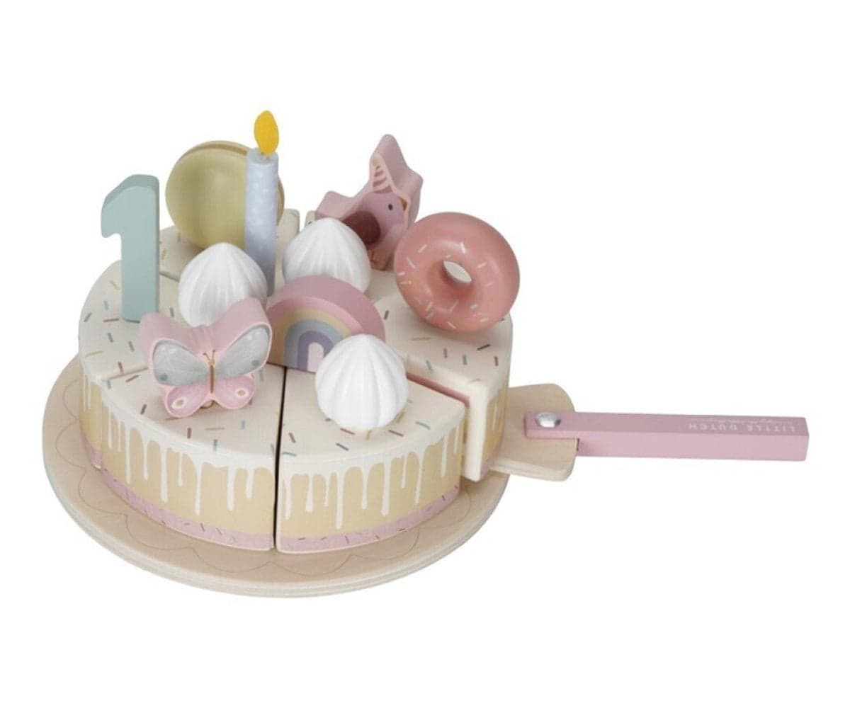 Bolo de Aniversário Rosa