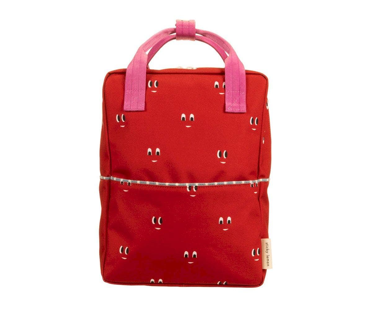 Mochila Grande Sticky Lemon Better Together Special Edition Eyes Basketball Red Personalizável