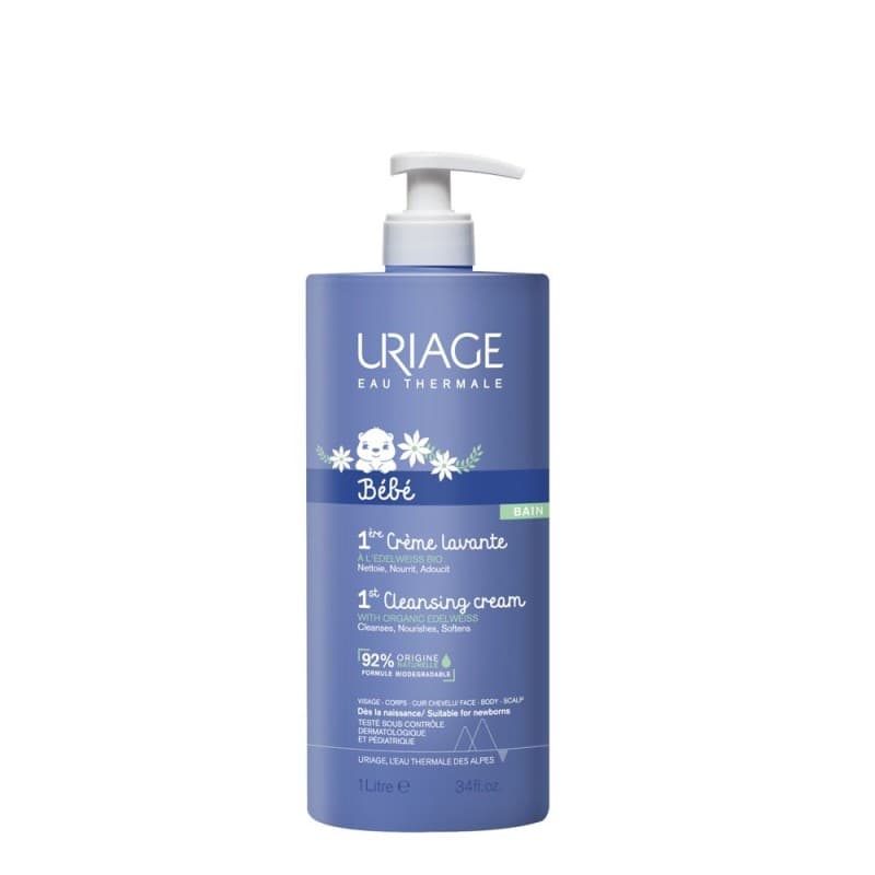 Uriage Bebe Crema Lavante per Bambini deterge e protegge la pelle 1L