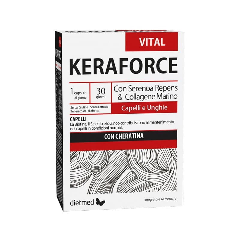 Keraforce Vital Capelli Cheratina Biotina 30 Capsule