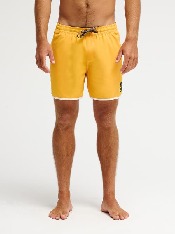 Bob Marley Scallop 16" - Calções de banho Amarelo Homem