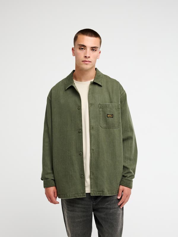 Castlehill - Sobrecamisa de manga comprida Verde Homem