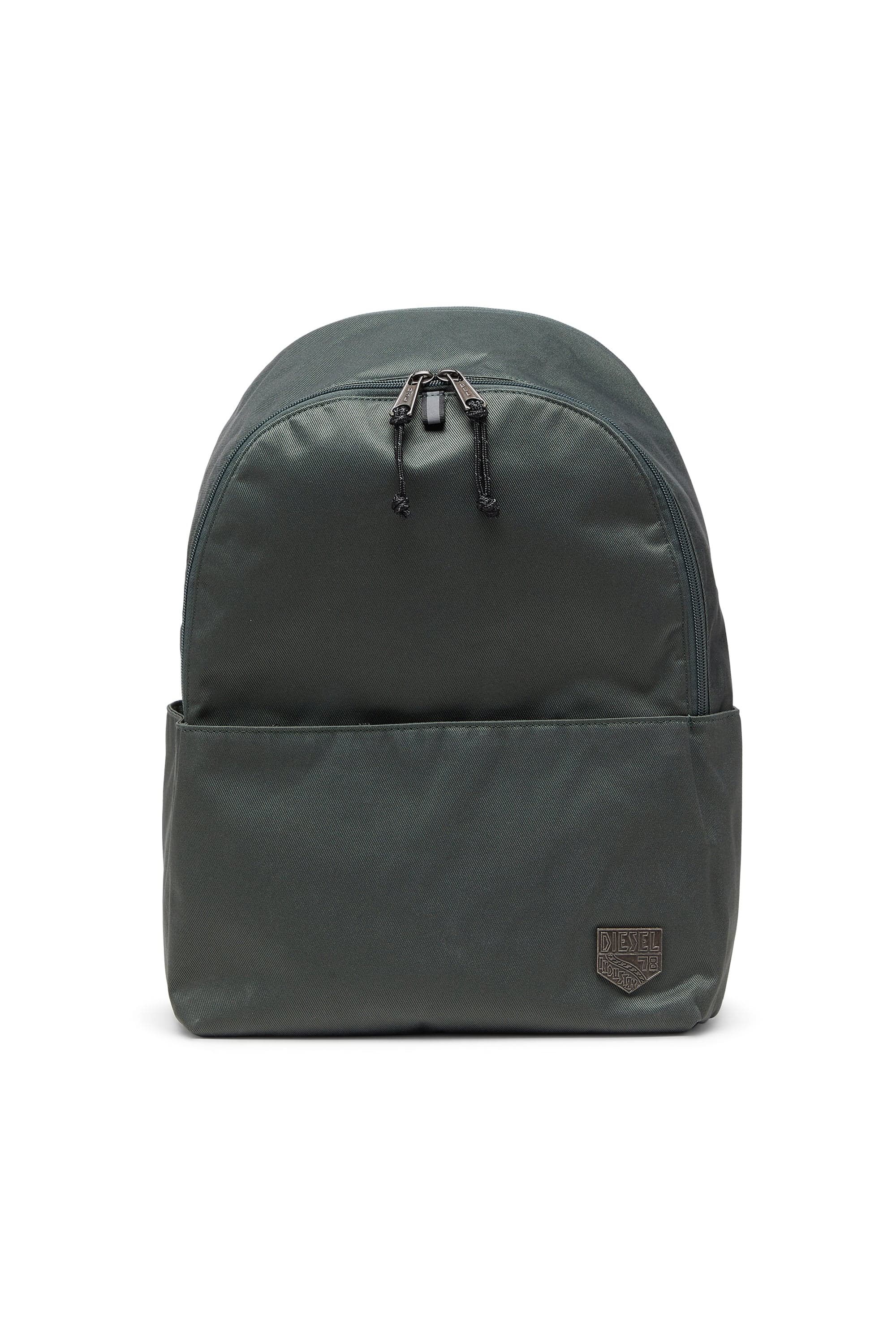 Diesel - D-Pack - Backpack in nylon with emblem logo - Backpacks - Unisex - Green
