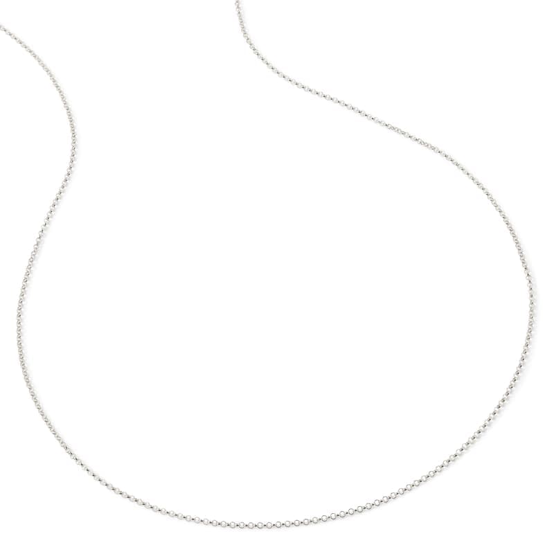 Aspinal of London 31-inch Rolo Chain Necklace in Sterling Silver 925