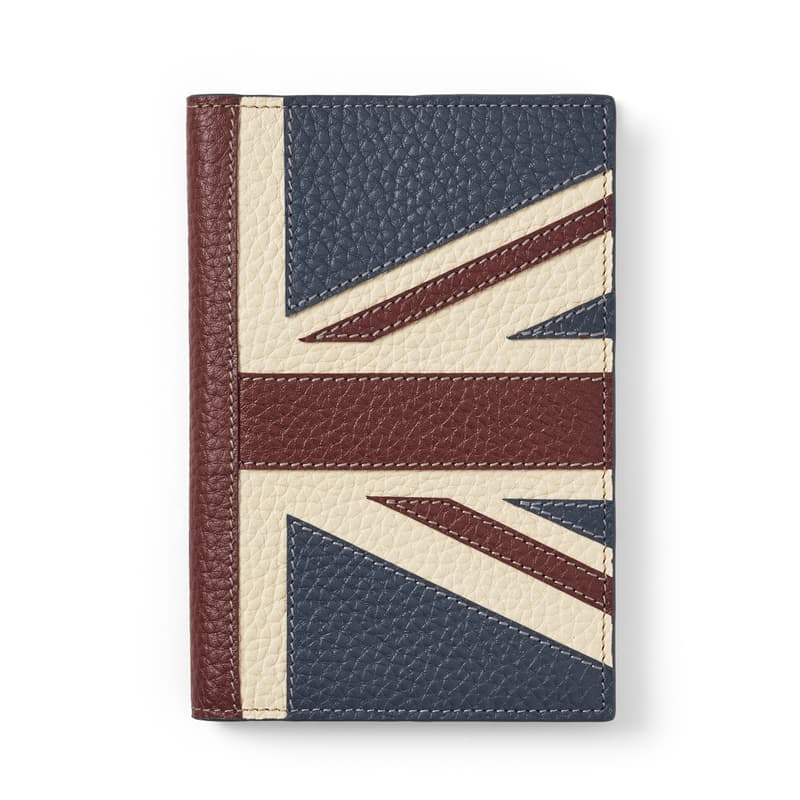 Aspinal of London Passport Cover in Brit Pebble