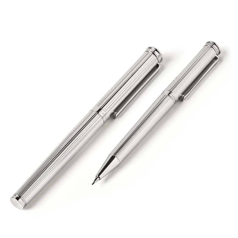 Aspinal of London Regent Pen & Pencil Set in Sterling Silver 925
