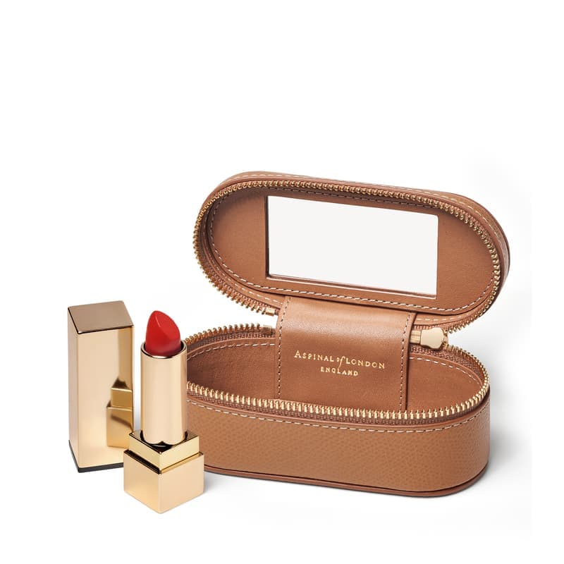 Aspinal of London Handbag Tidy All in Caramel Soft Saffiano