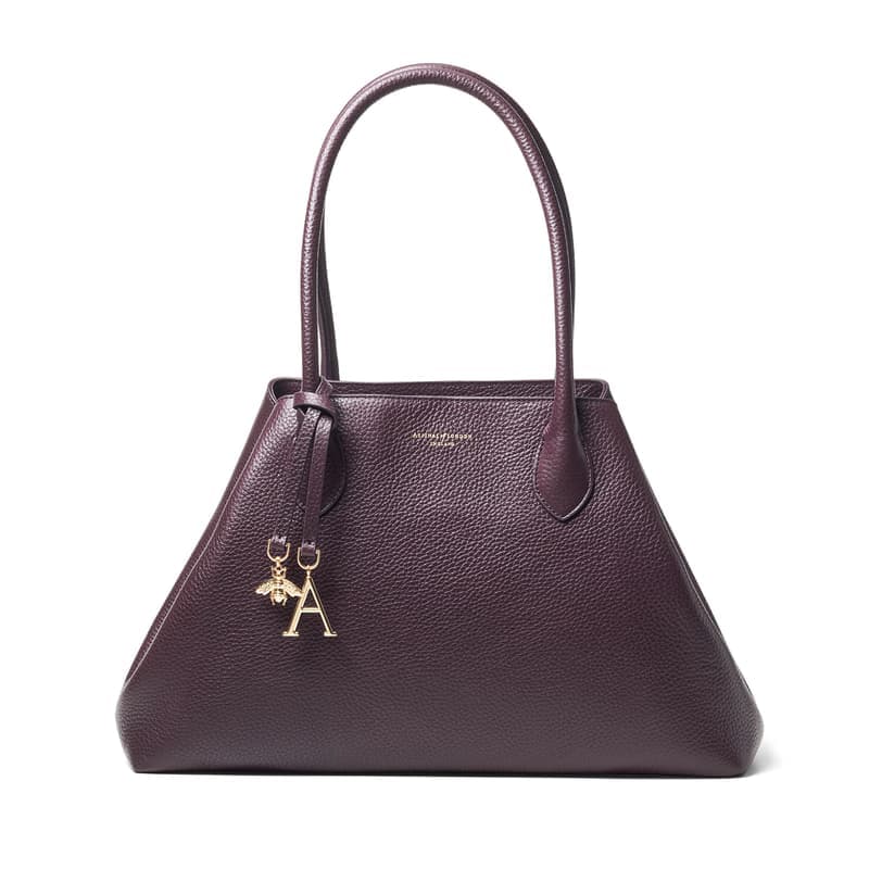 Aspinal of London Large Paris in Fig Pebble