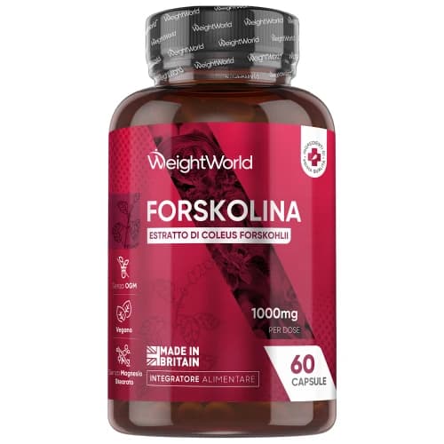 Forskolina pura 1000mg - 60 capsule - coleus forskohlii per il dimagrimento