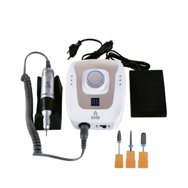 MS Profissional Set Manicure Digital 35000 RPM Cinza