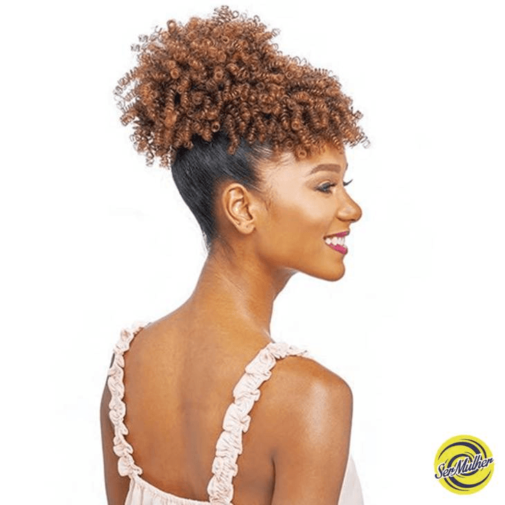 Ser Mulher DIVINA Afro Puff Cor 4 Castanho Escuro 130g