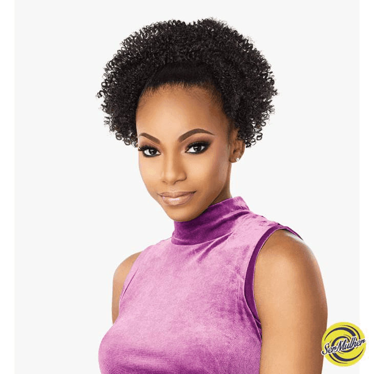Ser Mulher DONNA Afro Puff Cor 6 Castanho Natural 125g