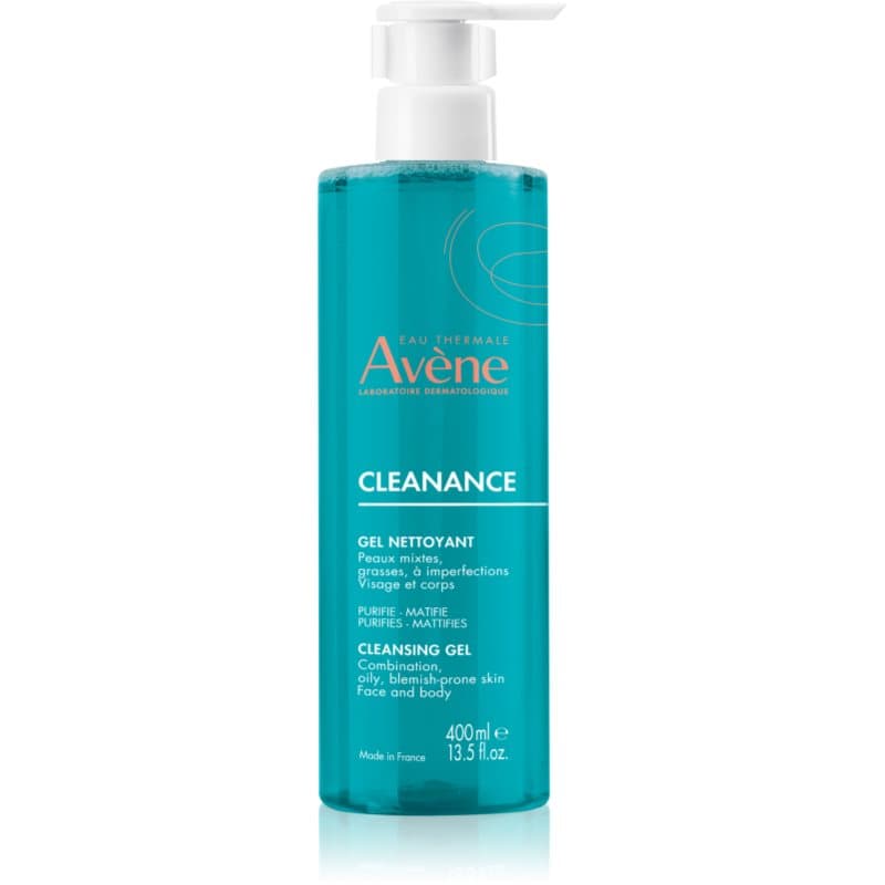 Avène Cleanance Cleansing Gel gel de limpeza para pele oleosa propensa a acne 400 ml