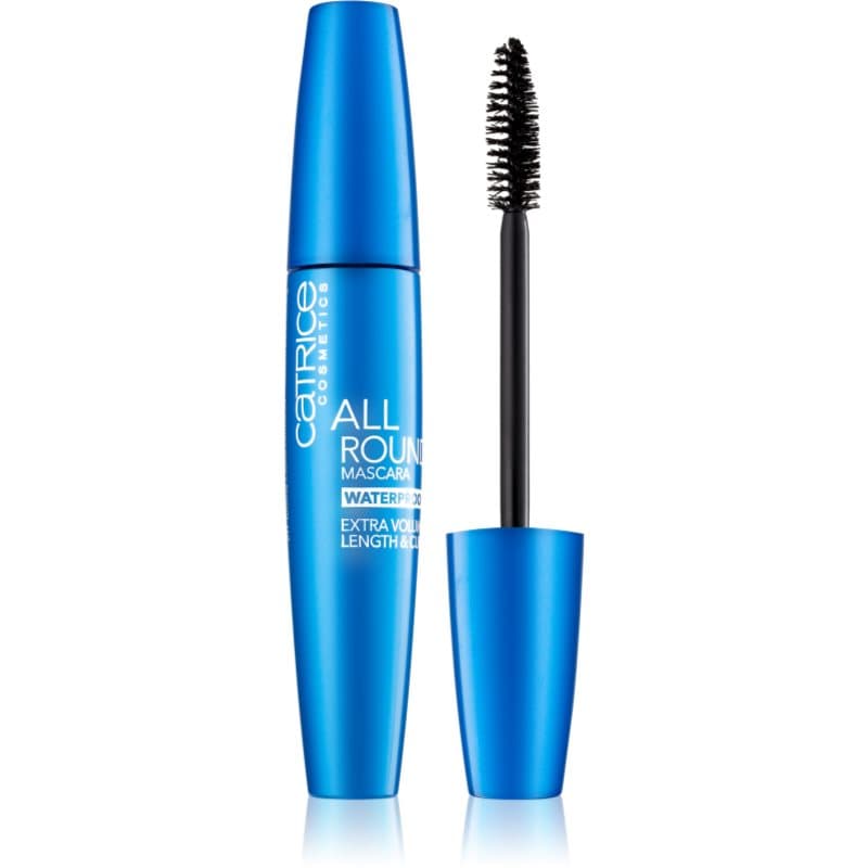 Catrice Allround máscara para prolongamento, curvatura e volume à prova de água tom 010 Blackest Black 12 ml