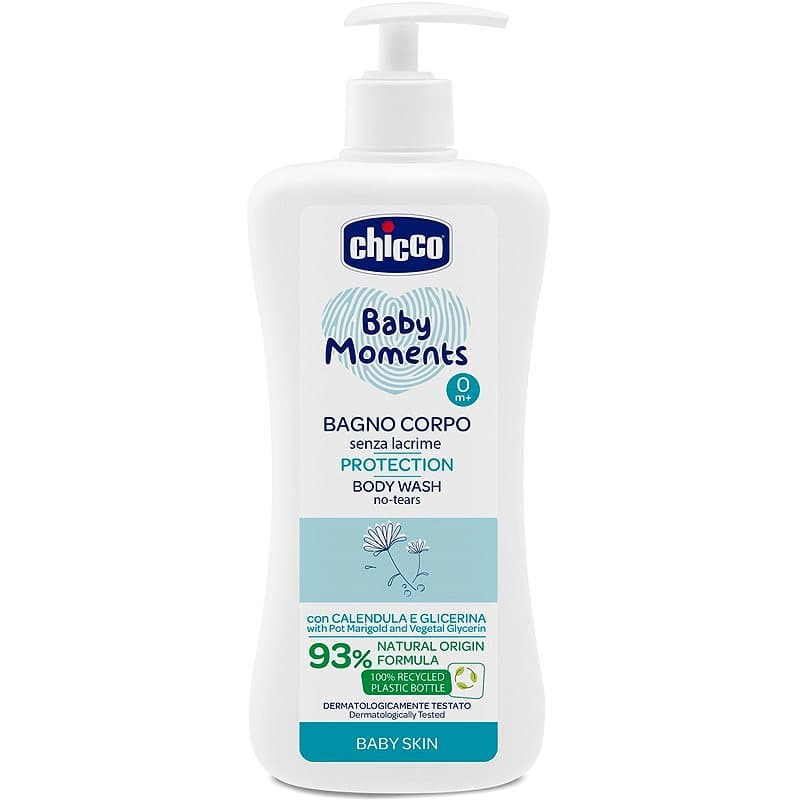 Chicco Baby Moments champô para todo o corpo para crianças 500 ml