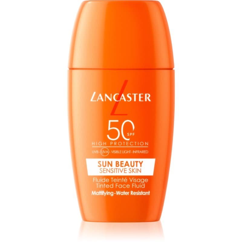 Lancaster Sun Sensitive Tinted Mattifying Fluid emulsão matificante à prova de água SPF 50 30 ml