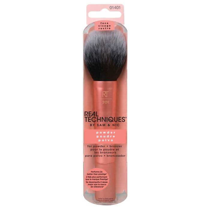 Powder Brush Real Techniques Pincéis para base de maquilhagem, rosto e cara