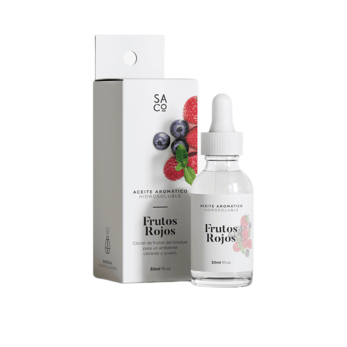 Óleo Aromático Hidrossolúvel Frutos Vermelhos 30 ml