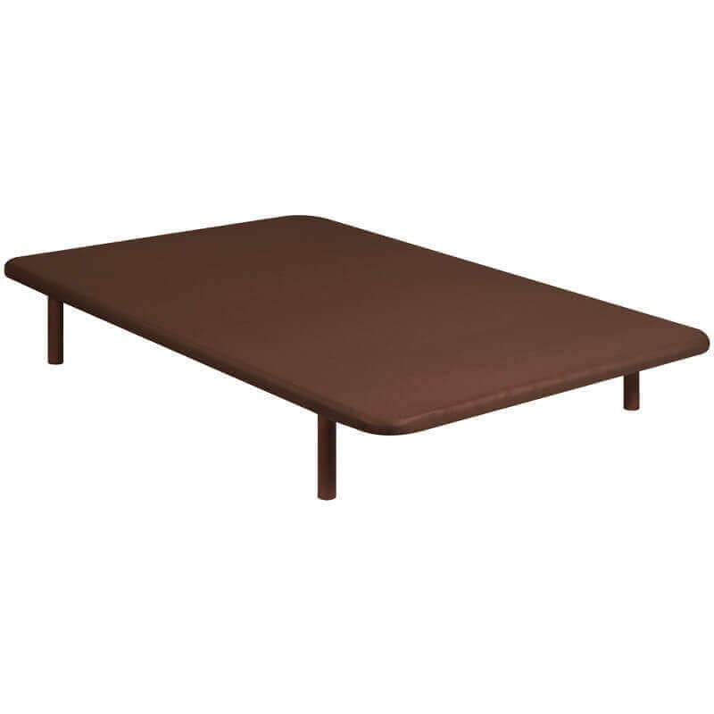 Base de malha 3D estofada reforçada com 5 barras transversais 105x190cm Wengue