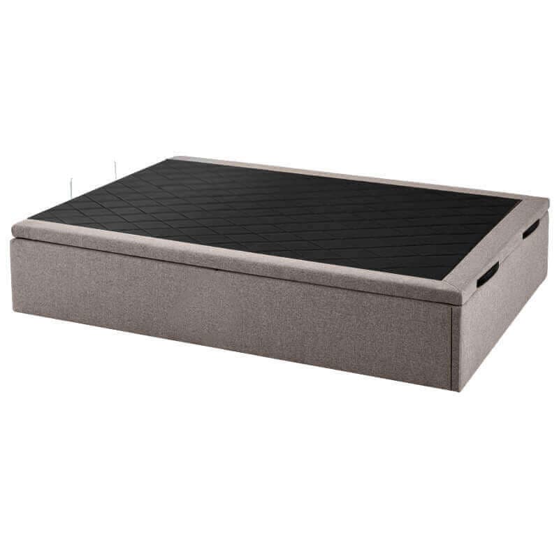 Base de cama dobrável estofada Tokio, respirável, altura 34 cm 105x190cm Pedra