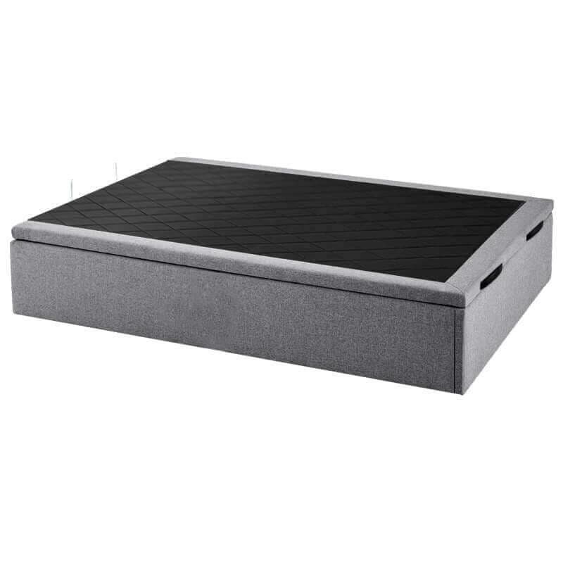 Base de cama dobrável estofada Tokio, respirável, altura 34 cm cinzento 180x200cm