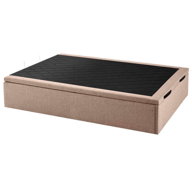 Base de cama dobrável estofada Tokio, respirável, altura 34 cm 140x200cm AREIA