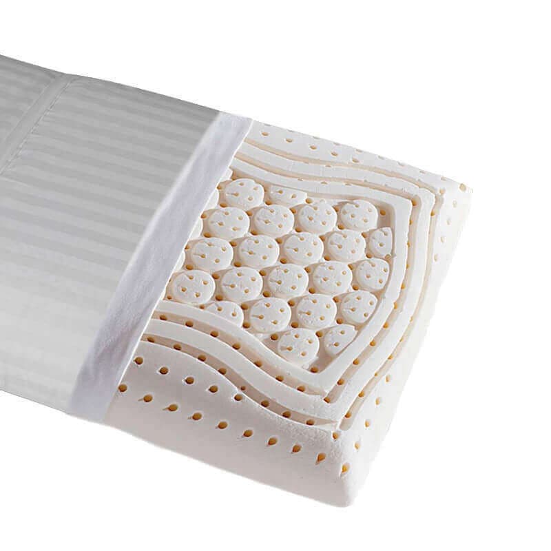 Almofada de látex conforto micro-alvéolos média-alta firmeza 80cm