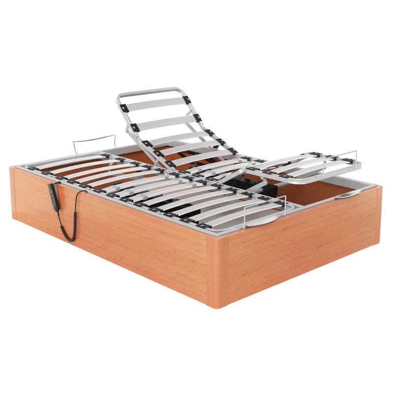 Sofá articulado dobrável com motor Ankara altura 34 cm cereja 160x190cm (2 de 80x190)