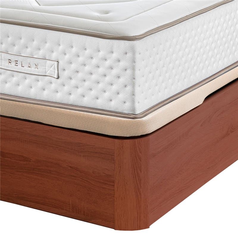 Colchão de molas ensacadas Gaviota Oro de 31 cm com visco-grafeno + estrutura de cama dobrável Relax 3D com grande capacidade e 32 cm de altura.