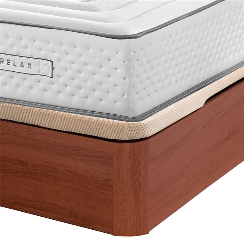 Colchão de molas ensacadas Magnum Firm Relax de 32 cm de alta qualidade + Estrutura de cama dobrável Relax 3D de 32 cm de altura 180x190cm cereja